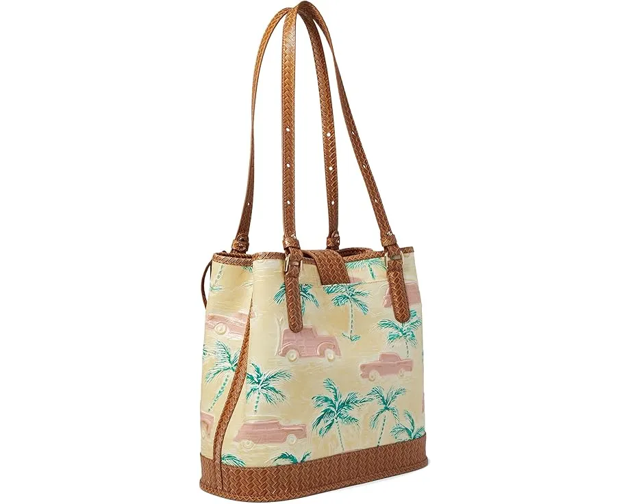 Brahmin Сумка-ведро Fiora с регулируемыми ручками и фирменным принтом