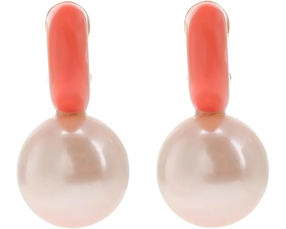 Серьги-гвоздики Bright Spots Drop Huggies с круглым подвесом