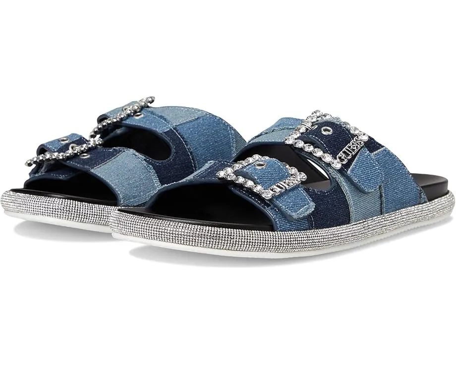 Сандалии GUESS Funzya из денима с кристаллами