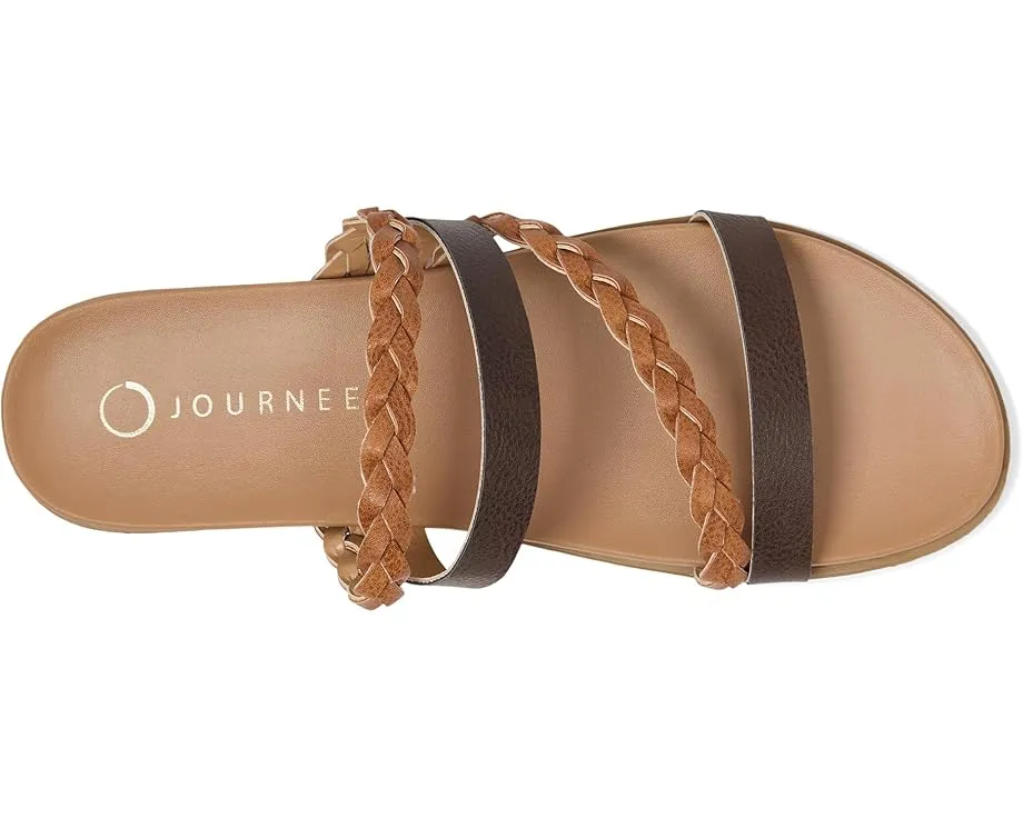 Сандалии Colette с переплетенными ремешками от Journee Collection