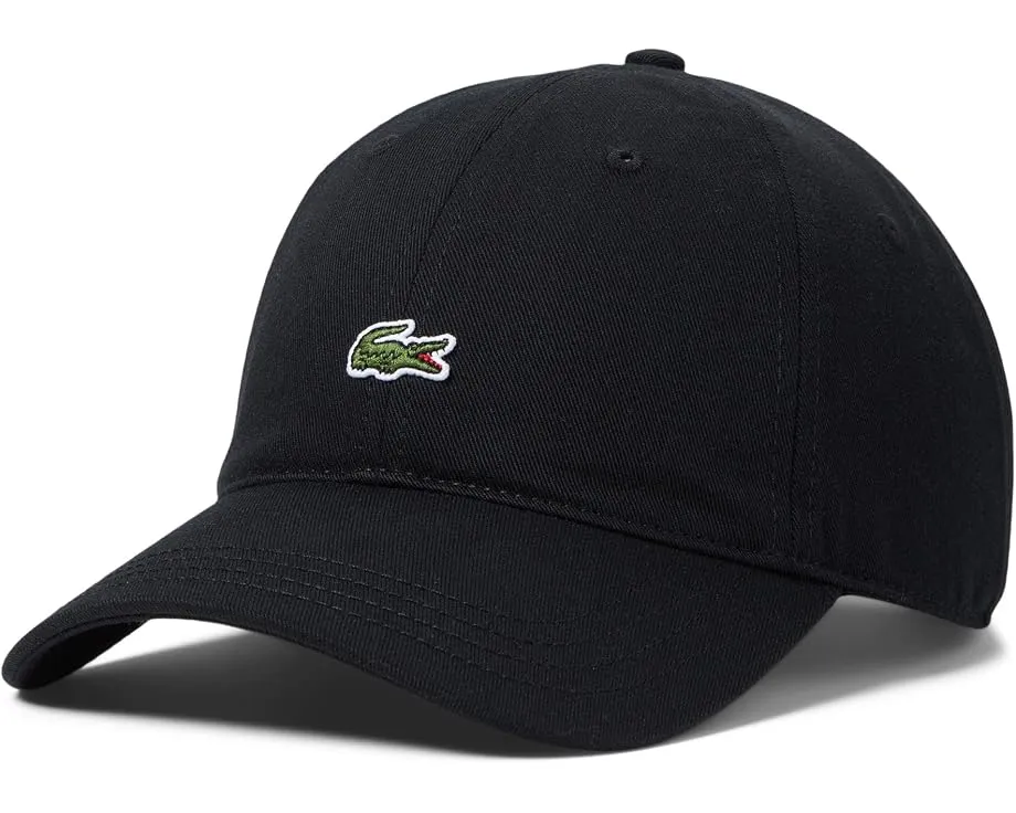 Хлопковая кепка Lacoste Cotton Croc Logo с крокодилом
