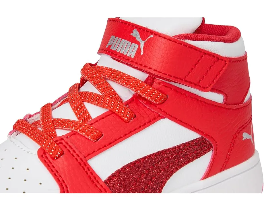 Кроссовки PUMA Kids Rebound Layup Mid на липучках с промежуточной подошвой EVA