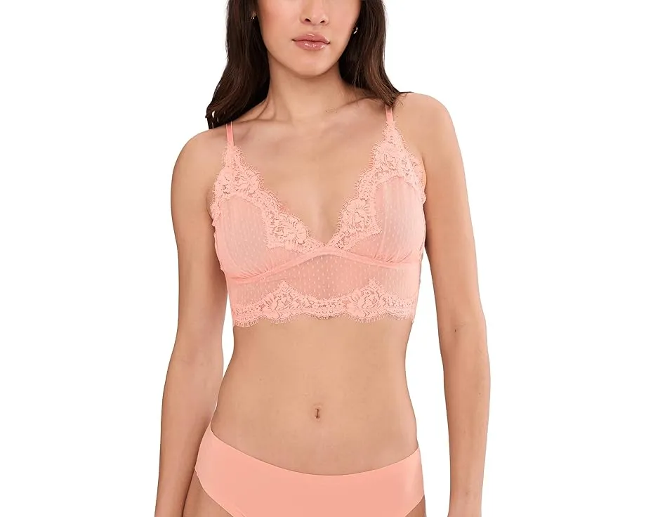 Free People Длинное бра Fiona с V-образным вырезом и треугольными чашками