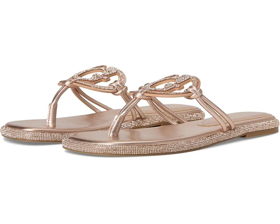 Сандалии GUESS Saima без застежки с логотипом G и стразами