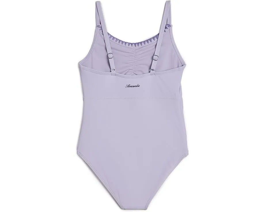 Цельный купальник с драпировкой и вырезом для детей от abercrombie kids