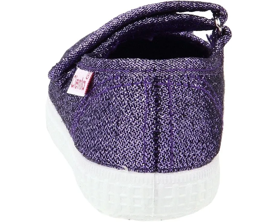 Детские туфельки Cienta Kids 56013 в стиле Мэри Джейн с блестками