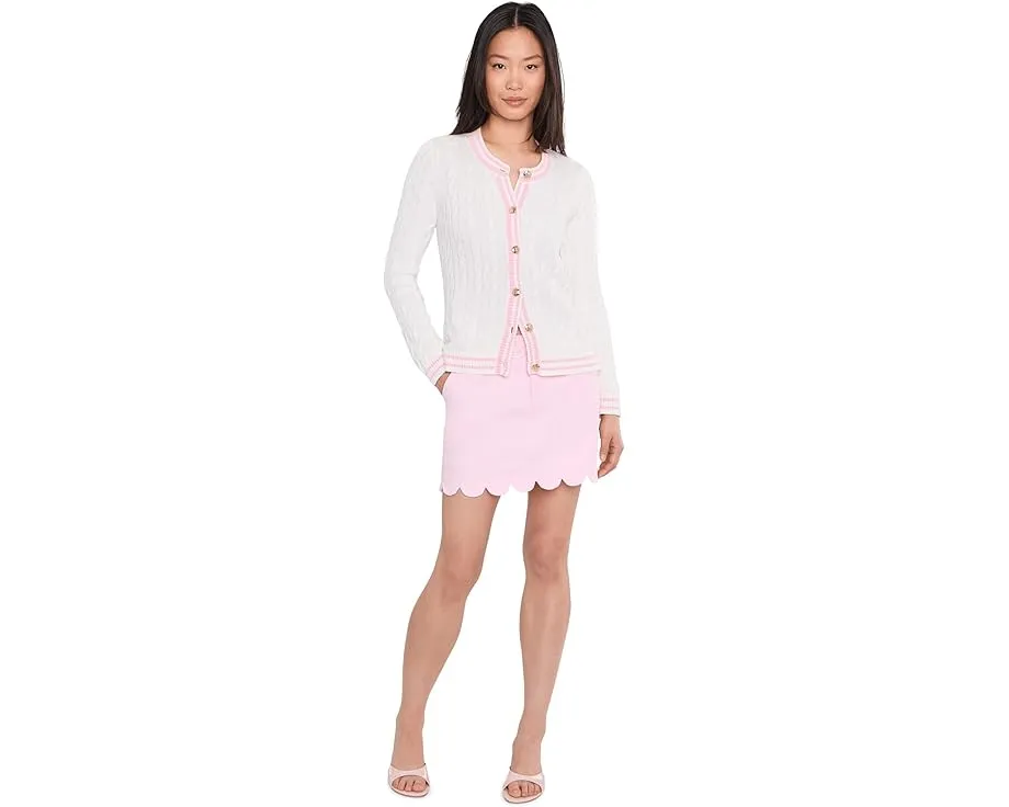 Кардиган с круглой горловиной Lilly Pulitzer Brockton в рубчик с полосками