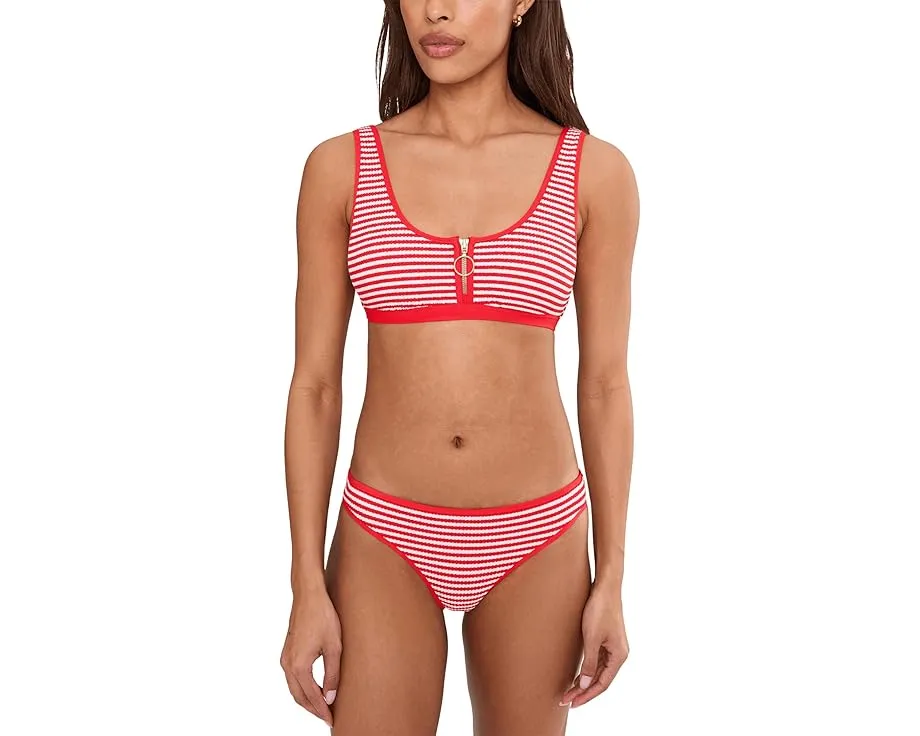 Шорты низкой посадки Seafolly Club House Hipster с контрастной окантовкой