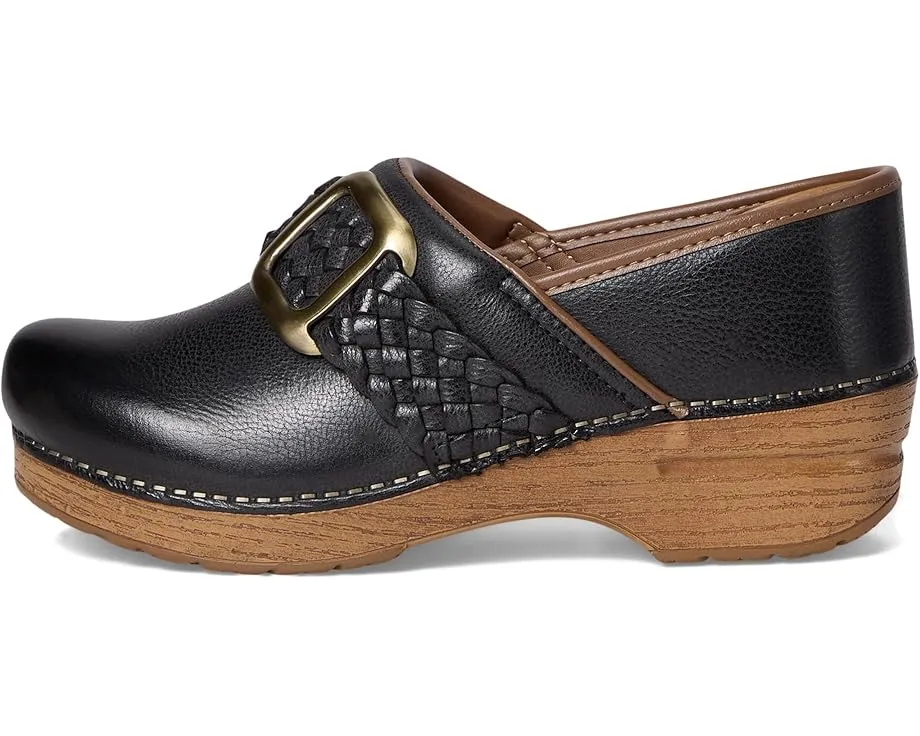 Клоги Dansko Pro Braided с плетеным декором и декоративной пряжкой