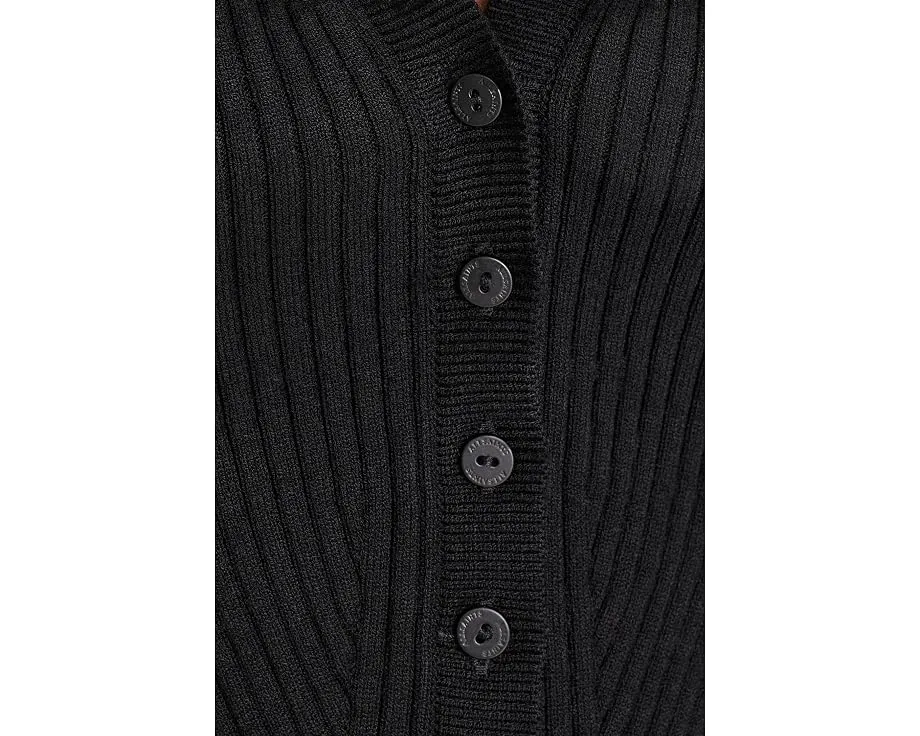 AllSaints Cruz Waistcoat жилет с ребристой вязкой