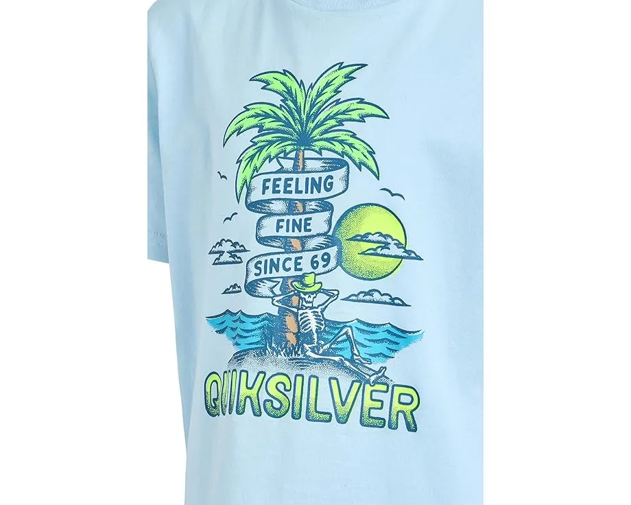 Футболка с коротким рукавом Skeleton Chillin с принтом для детей Quiksilver Kids