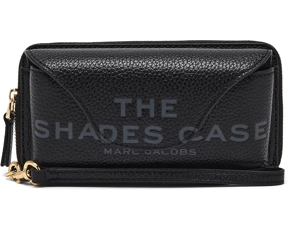 Кожаный чехол для очков Marc Jacobs с двумя отделениями и шестью карманами