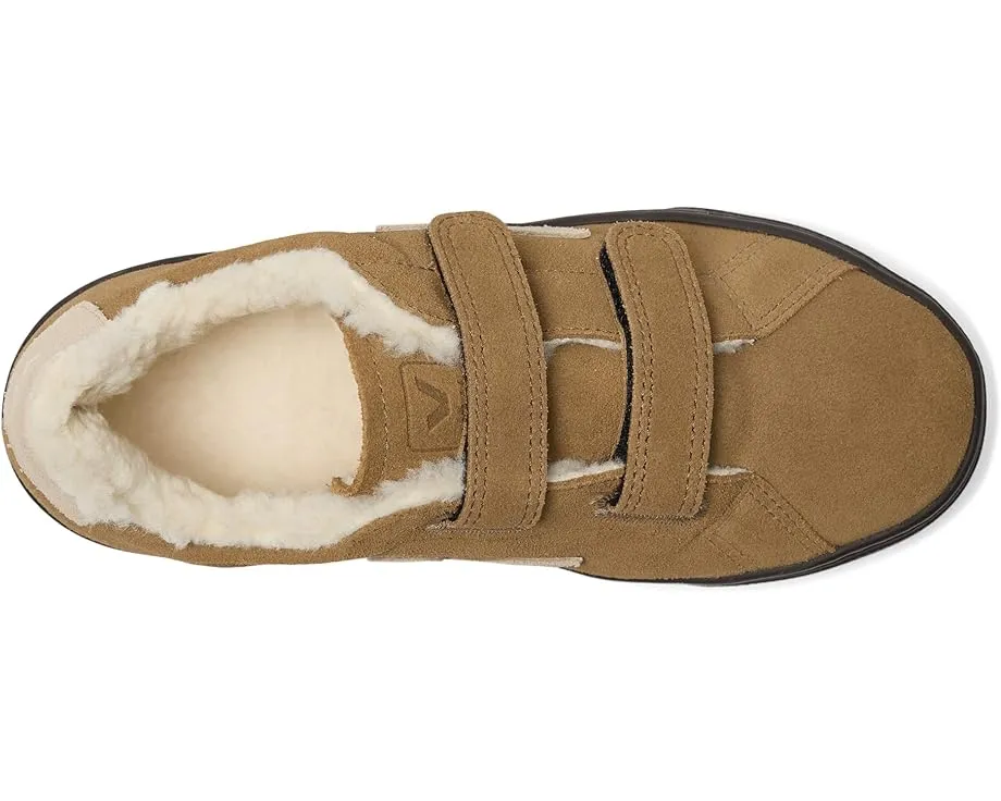 Детские кроссовки VEJA Small Esplar с кожаным верхом и застежкой на липучке