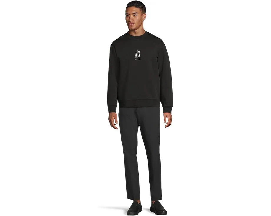 Свитшот Armani Exchange Icon Logo с логотипом цвет Черный