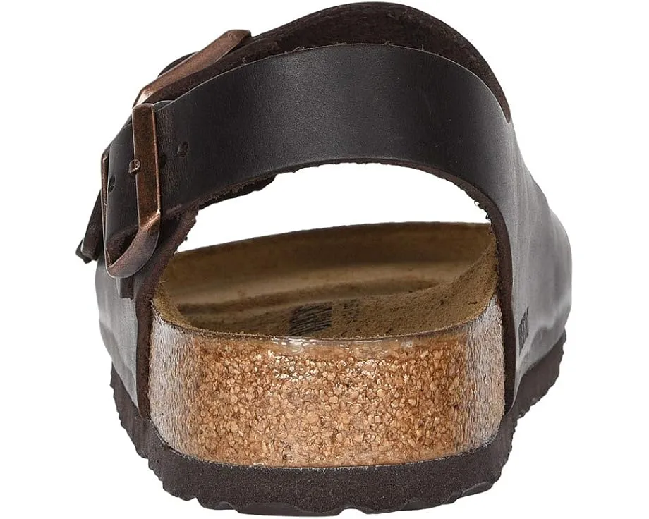 Birkenstock Сандалии Milano из промасленной кожи с открытым носком