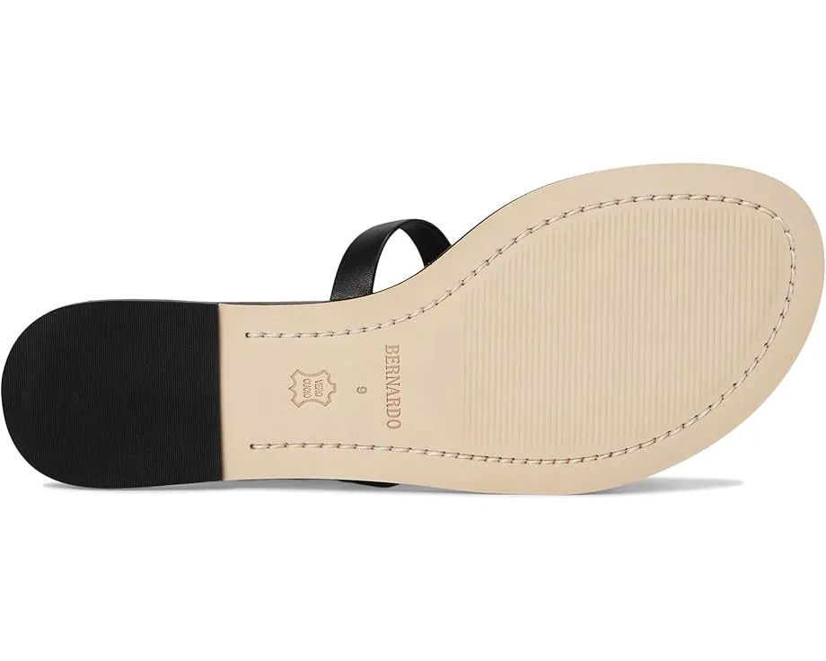 Сандалии Bernardo Hera без каблука Т-образные с миндалевидным носком и регулируемой пряжкой