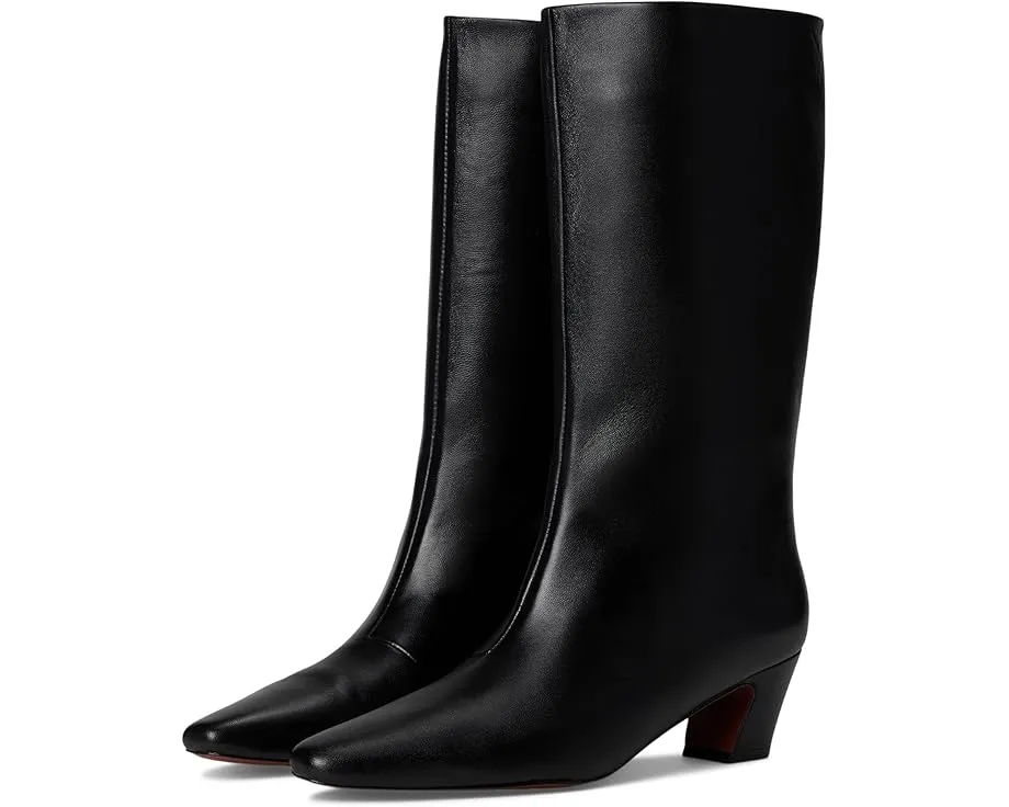 Ботинки Cleo Kicked Heel Calf Boots до икры на каблуке из спилка Loeffler Randall