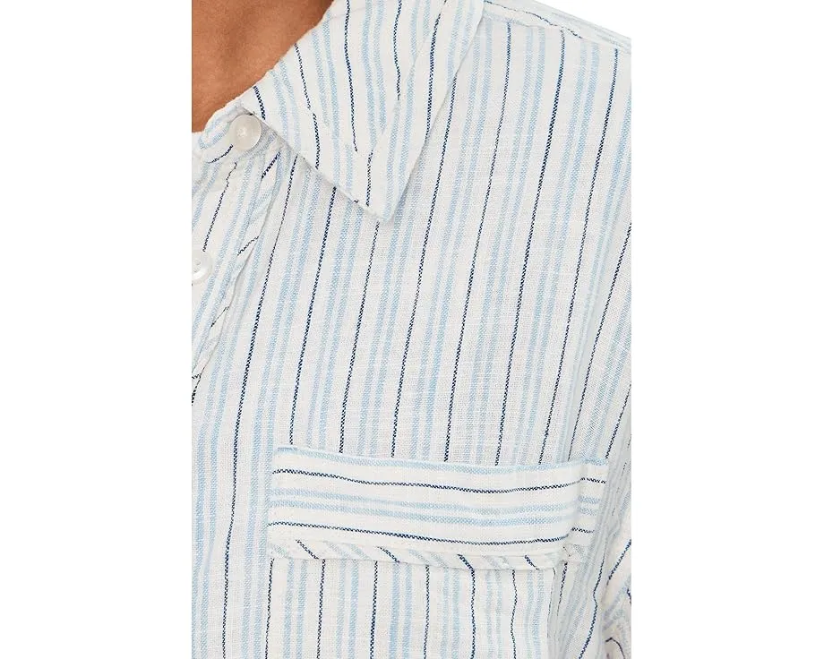 Free People полосатая льняная рубашка Laurel