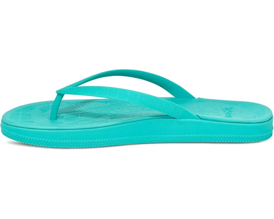 Пляжные шлепанцы Sanuk Funshine с ремнем из TPU и стелькой из сахарного тростника