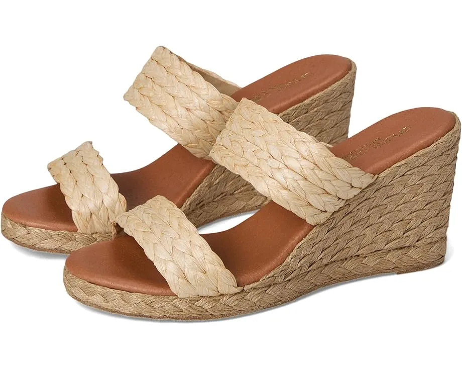 Босоножки Andre Assous Nolita Raffia на танкетке с открытым носком