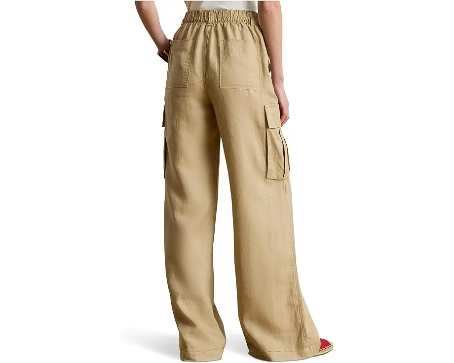 Брюки-карго широкие Льняные Linen Wide-Leg Cargo Lauren Ralph Lauren