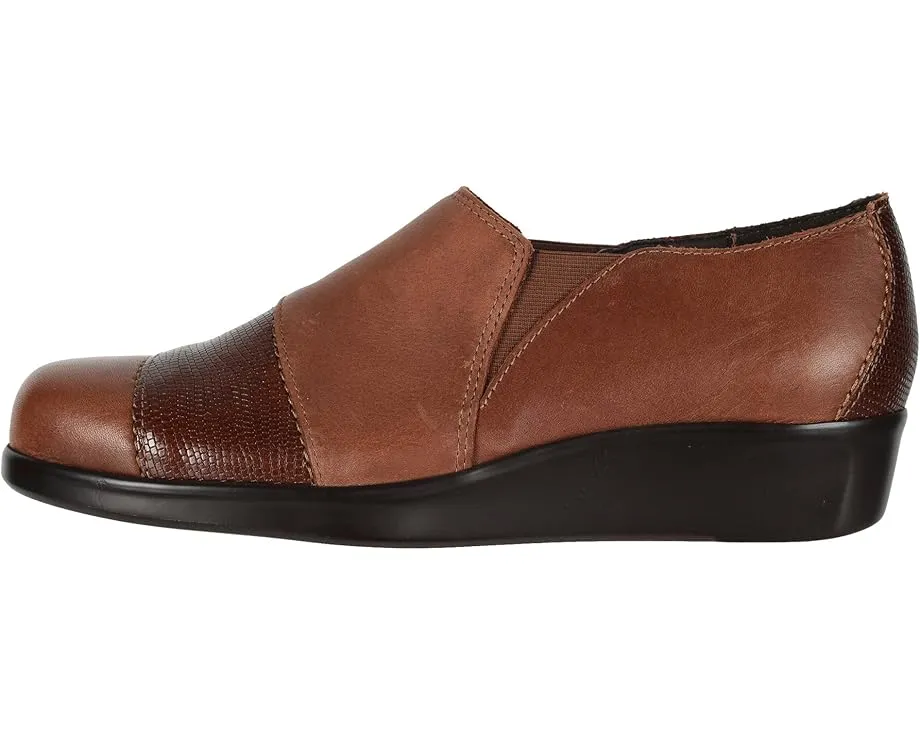 Мокасины SAS Nora слип-он с тиснением под кожу рептилии