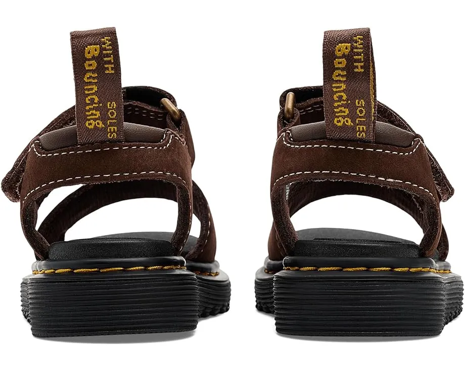 Сандалии Dr. Martens Marlowe Flower T для малышей с тиснением и пряжками