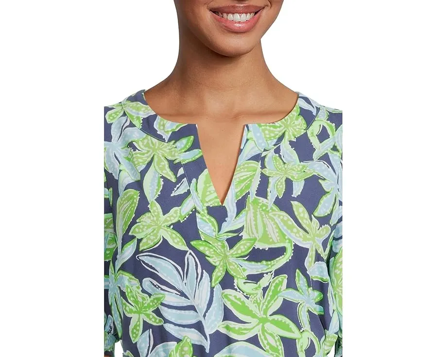 Платье Lilly Pulitzer Olivine с коротким рукавом из переработанного полиэстера