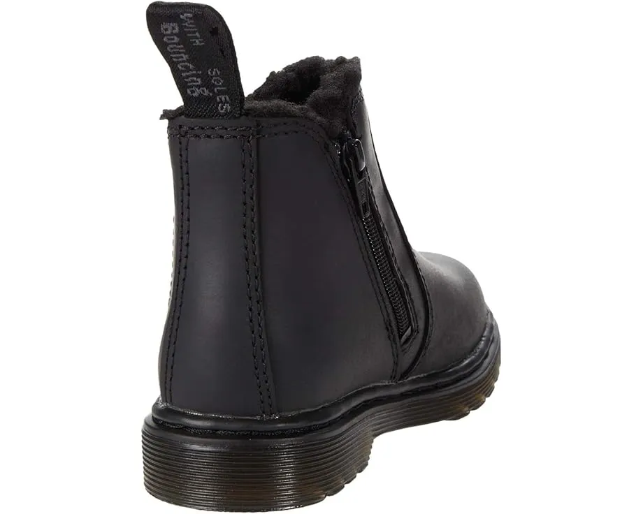 Ботинки Dr. Martens 2976 Leonore Mono T на шнурках с искусственным мехом