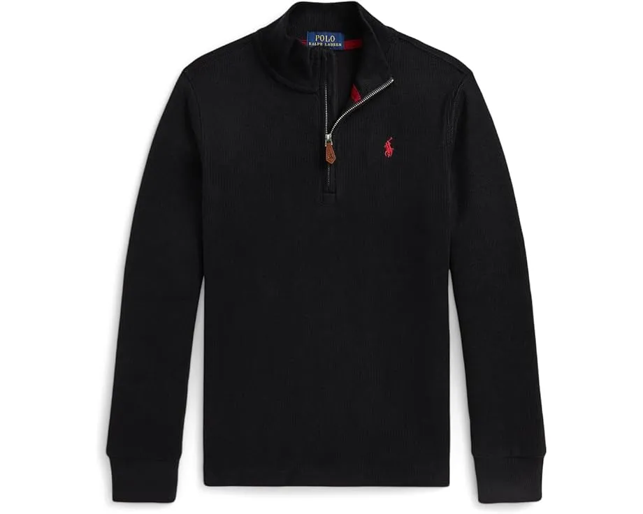 Поло с молнией на четверть Estate Rib Polo Ralph Lauren Kids для малышей и детей