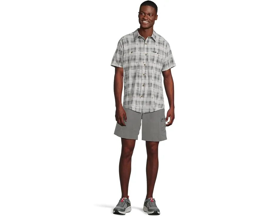 Columbia Utilizer Printed Woven Short Sleeve с защитой UPF 40 и технологией Omni-Wick