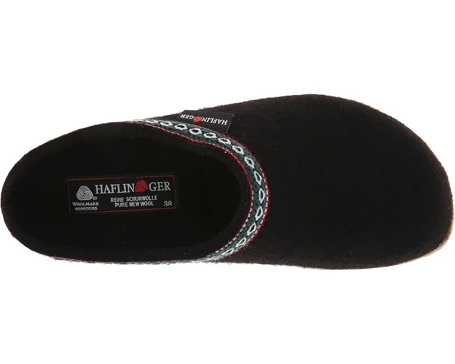 Клоги Haflinger GZ Classic Grizzly с войлочным верхом