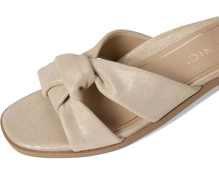 Сланцы VIONIC Mabel с узлом из кожи и каблуком