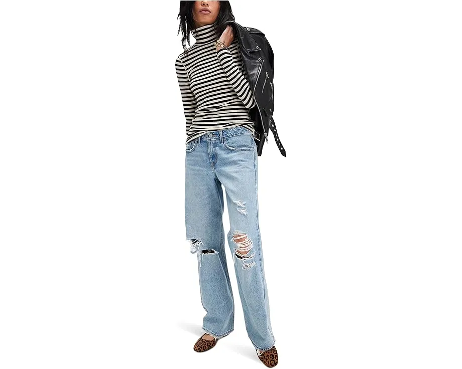 Водолазка Free People We The Free в полоску из ребристой ткани