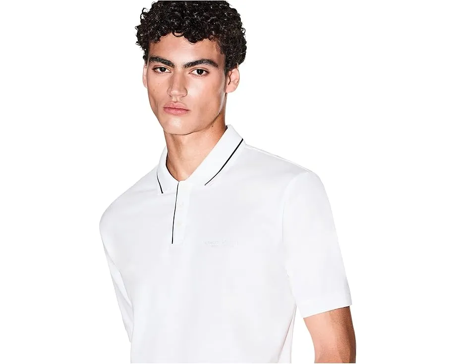 Поло Milano New York Logo с контрастным принтом Armani Exchange