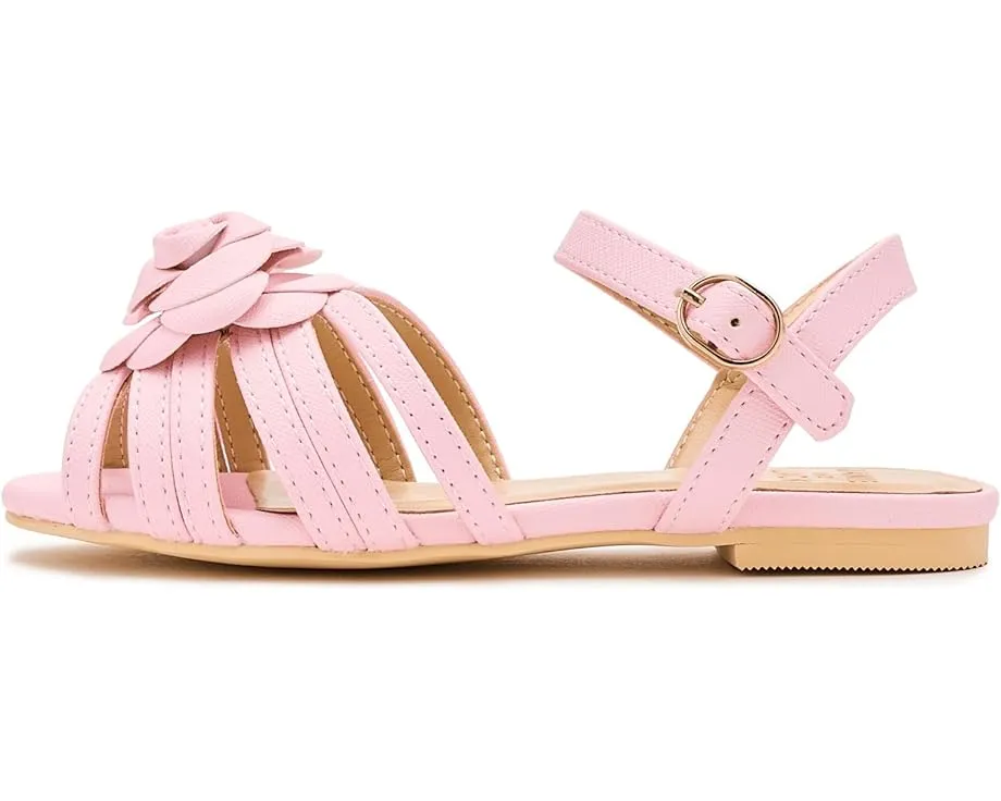 Сандалии Janie and Jack с цветочным декором и круглым носком