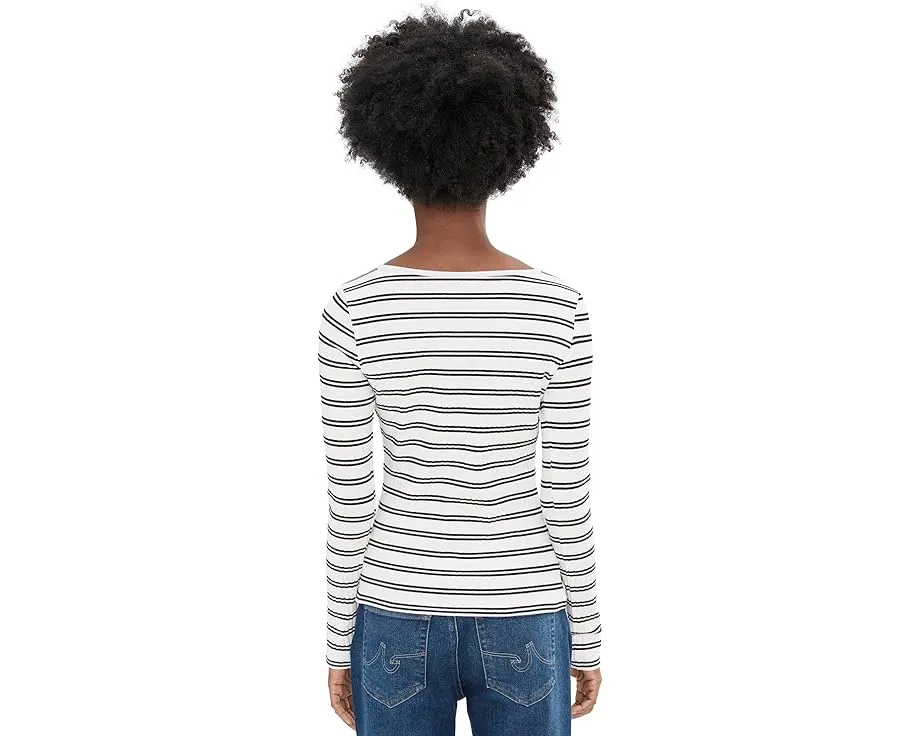 Топ Button Front Ribbed от Sanctuary в полоску