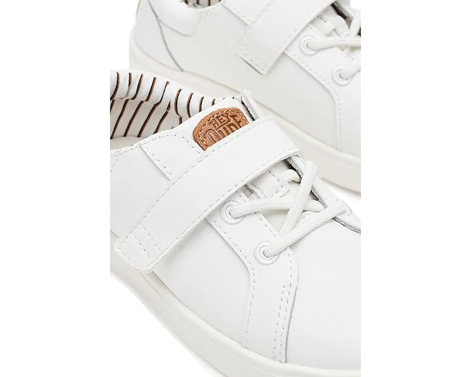 Hey Dude Kids Paul Pro Classic кожаные ботинки с липучкой и эластичной шнуровкой