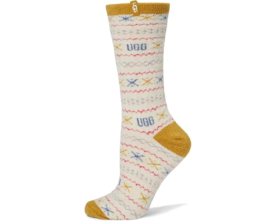Носки UGG Leslie Graphic Crew с принтом и удобной посадкой