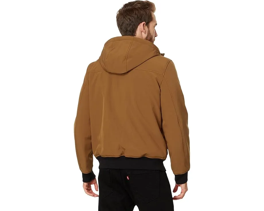 Куртка Levi's Softshell с подкладкой из шерпи и капюшоном