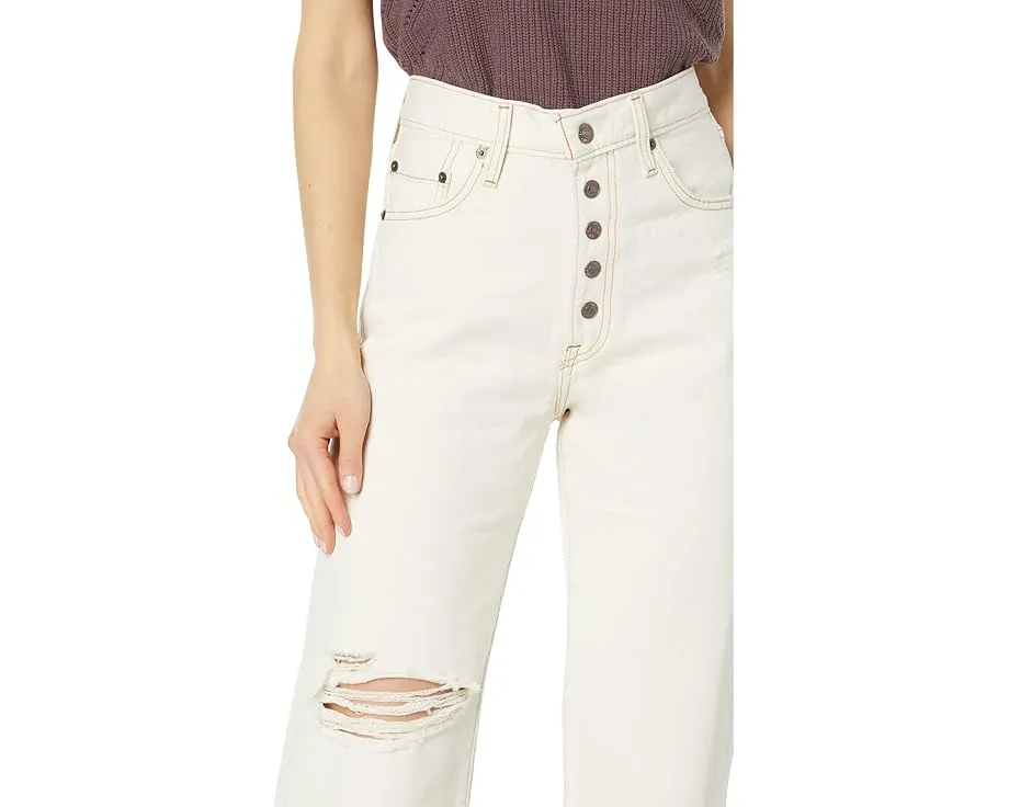 Джинсы Levi's Snap Ribcage с высокой посадкой и прямым кроем по щиколотку