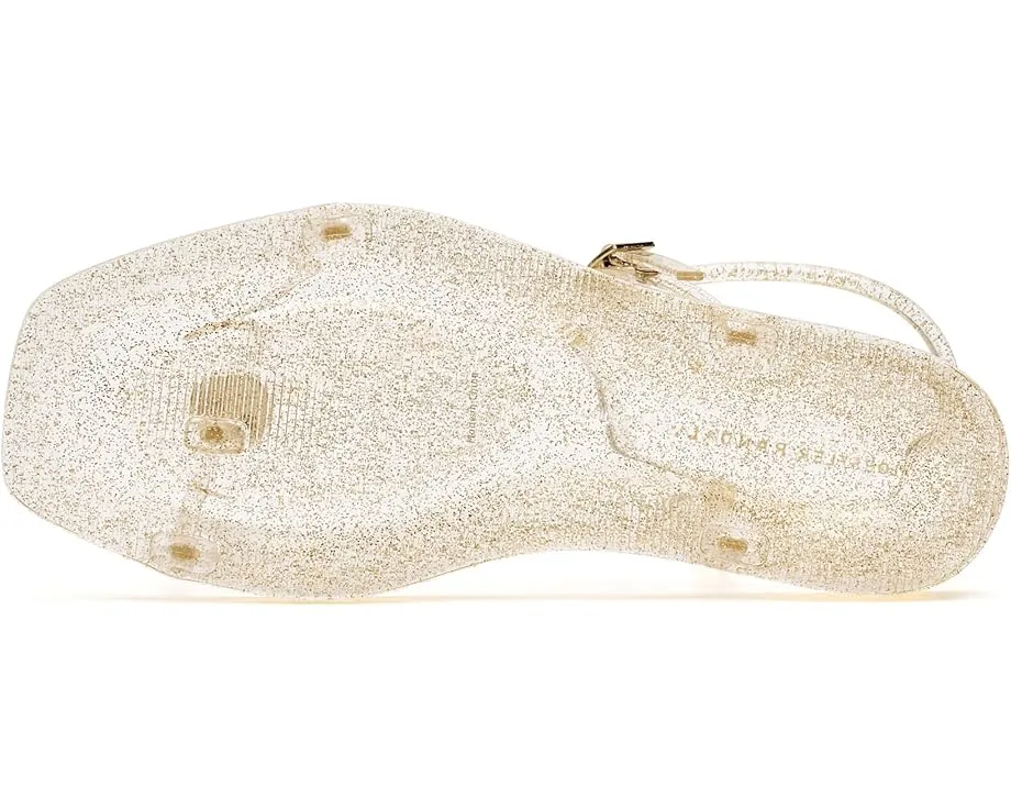 Босоножки Loeffler Randall Dana из блестящего материала с ремешками