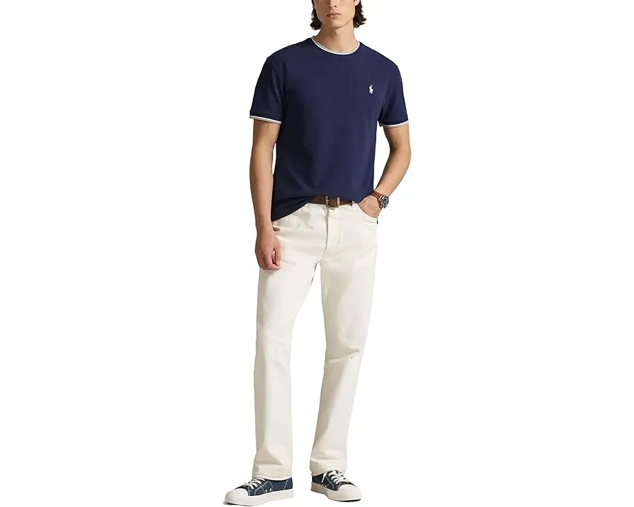 Классическая футболка Polo Ralph Lauren из стретч-сетки с коротким рукавом