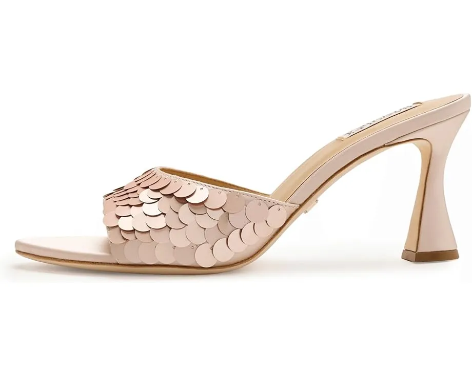 Босоножки Badgley Mischka Winika на устойчивом каблуке с пайетками и открытым носком