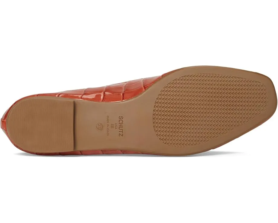 Балетки Schutz Arissa из мягкой кожи с бантом