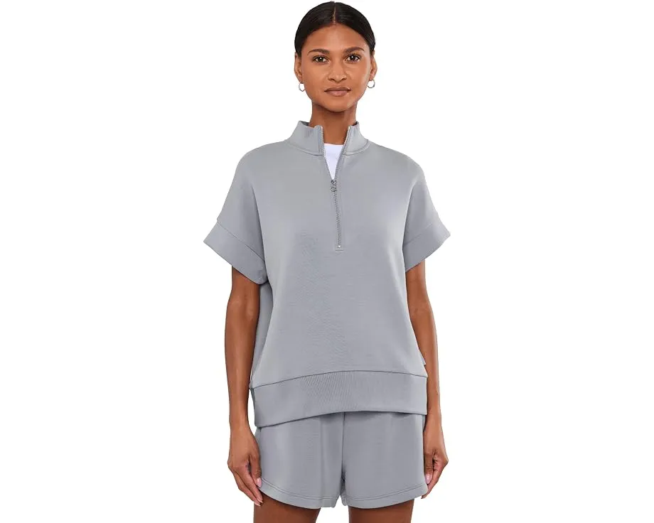 Свитшот Ritchie Short Sleeve от Varley с разрезным воротником и полузастежкой