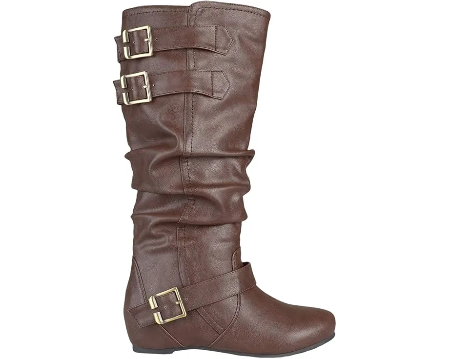 Ботинки Tiffany от Journee Collection с искусственной кожей и пряжками