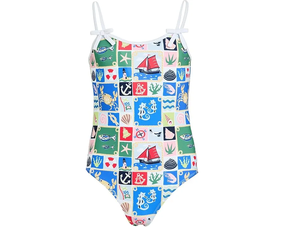 Детский купальник Nautical Onepiece с защитой UPF 50+ и морским принтом
