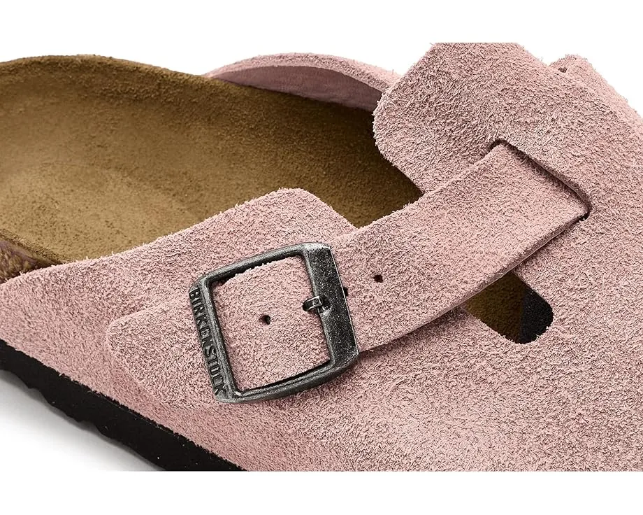 Клоги Birkenstock Boston из замши с амортизирующей подошвой EVA