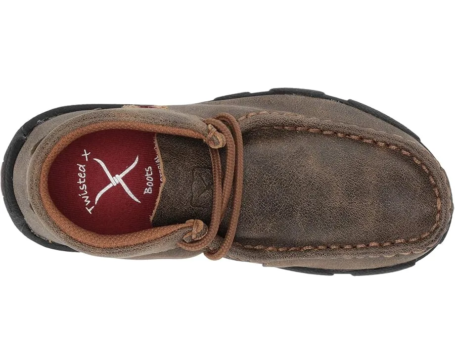 Детские мокасины Twisted X Driving Moc с замшей и резиновой подошвой